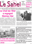 Le Sahel, 9201 - Fin de visite du président de la République, à New york, aux Etats Unis,...